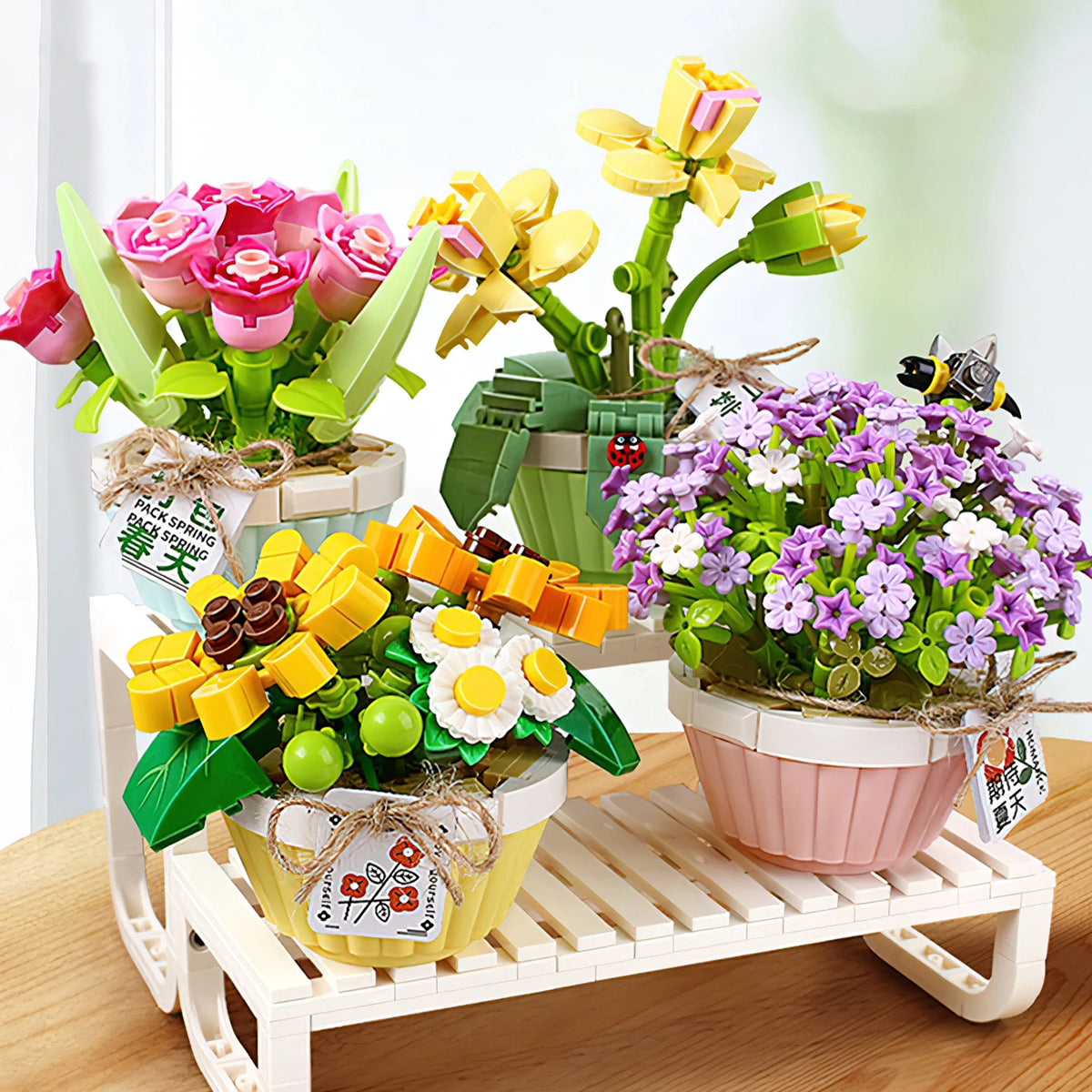 Orchid Bonsai Plant Building Block Set J630253