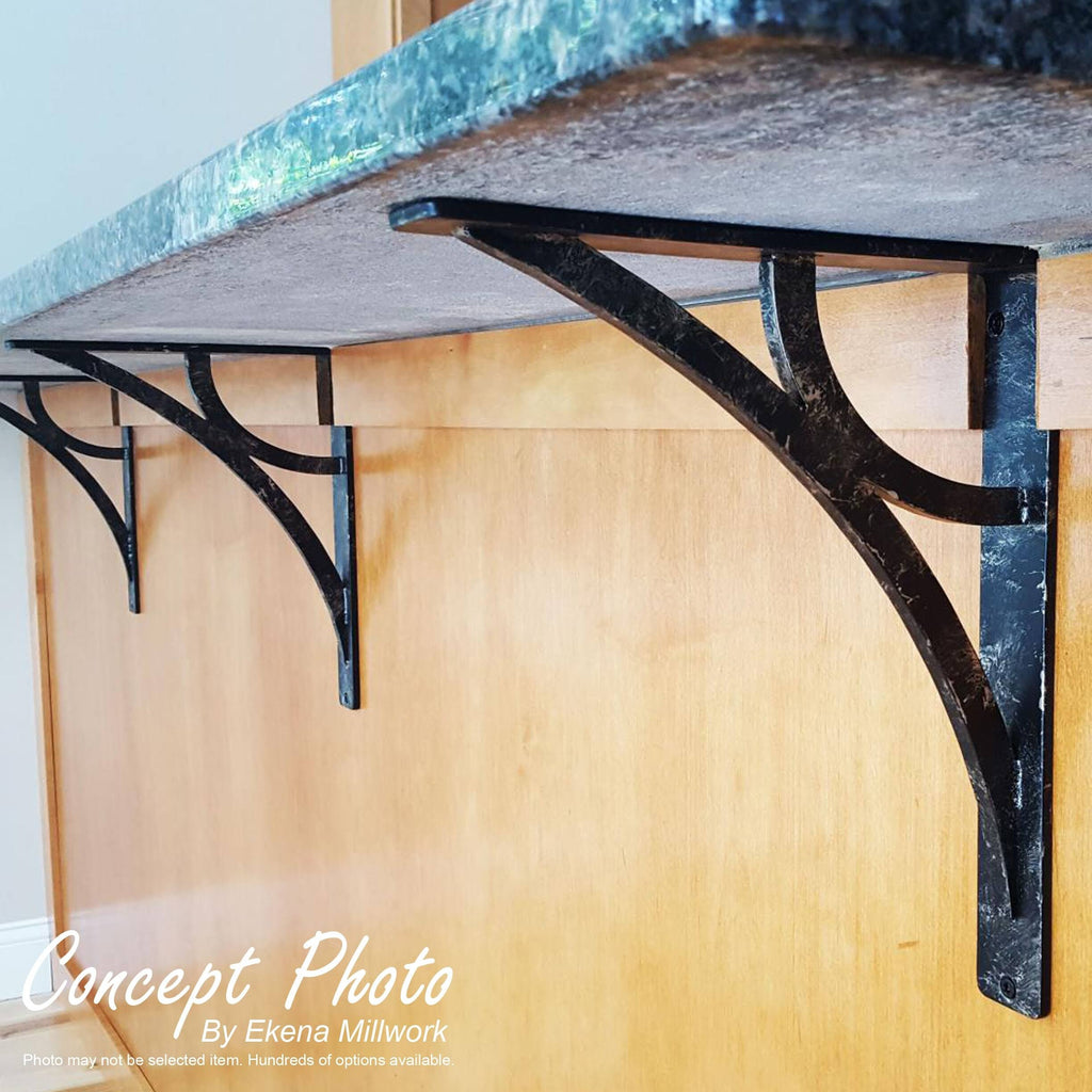 Antiqued Bronze Wrought Iron Bracket X73542