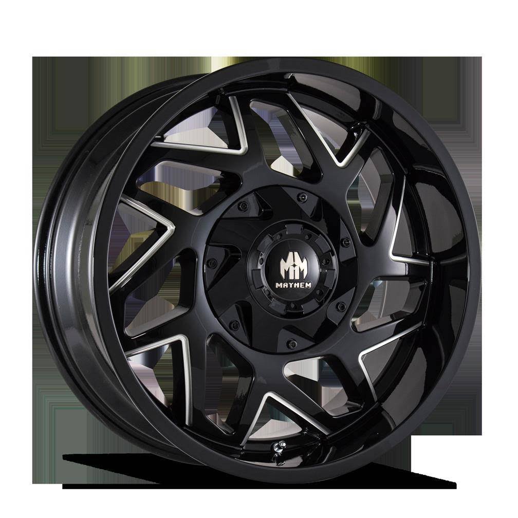 Black Milled 20x9 8x180 18mm Wheel K1498
