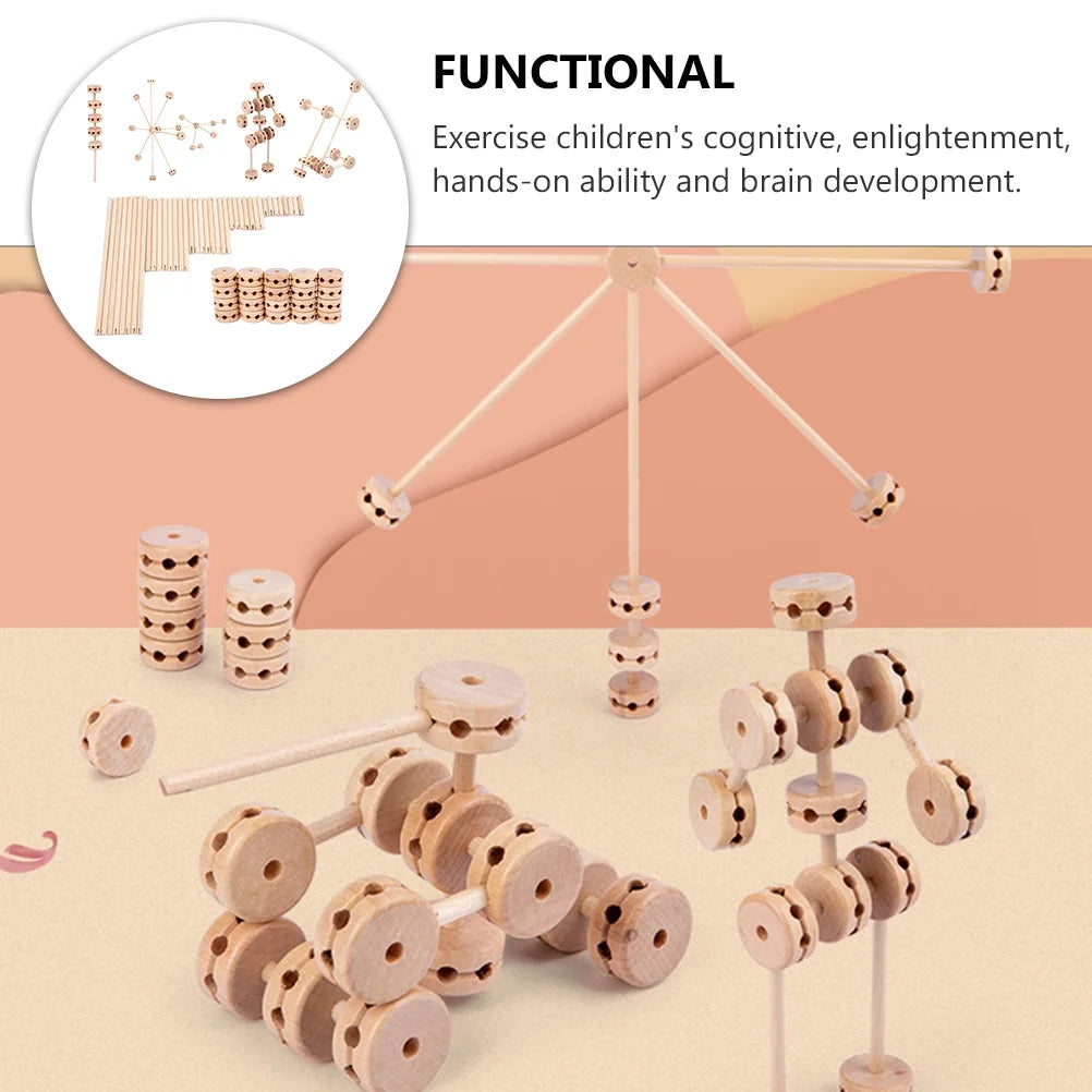 Wooden Building Blocks Toys 1 Set E417