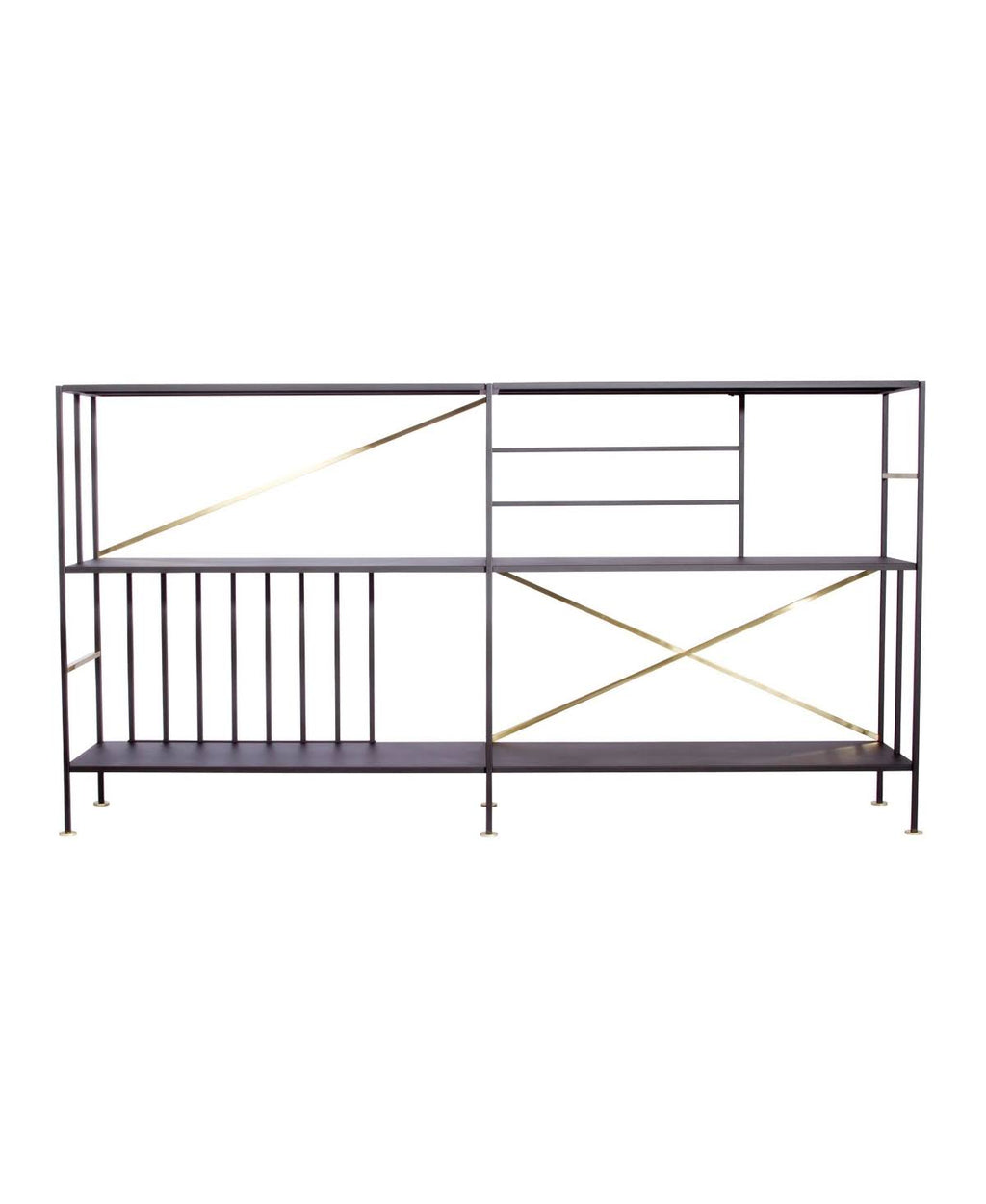 Black 2 Shelf Bookcase F865