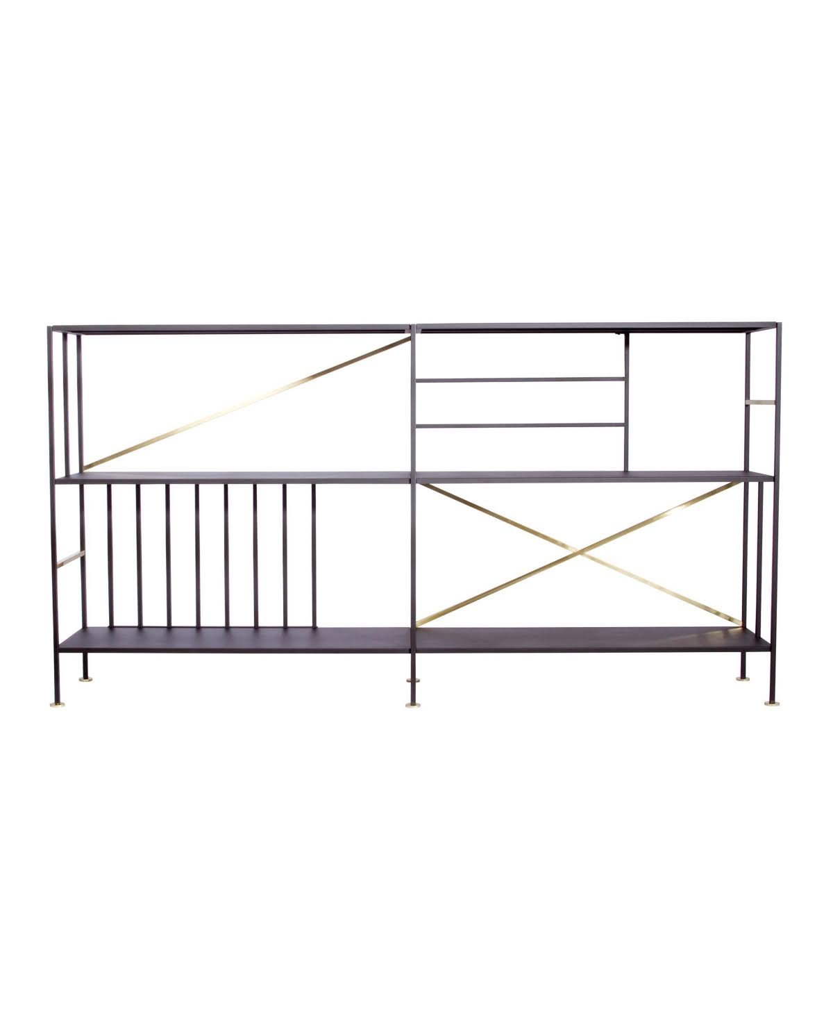 Black 2 Shelf Bookcase F865