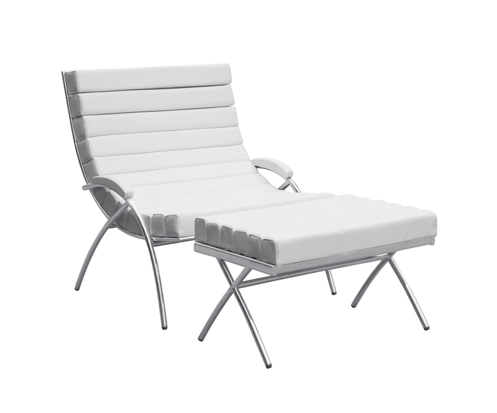 White Chair and Ottoman X327