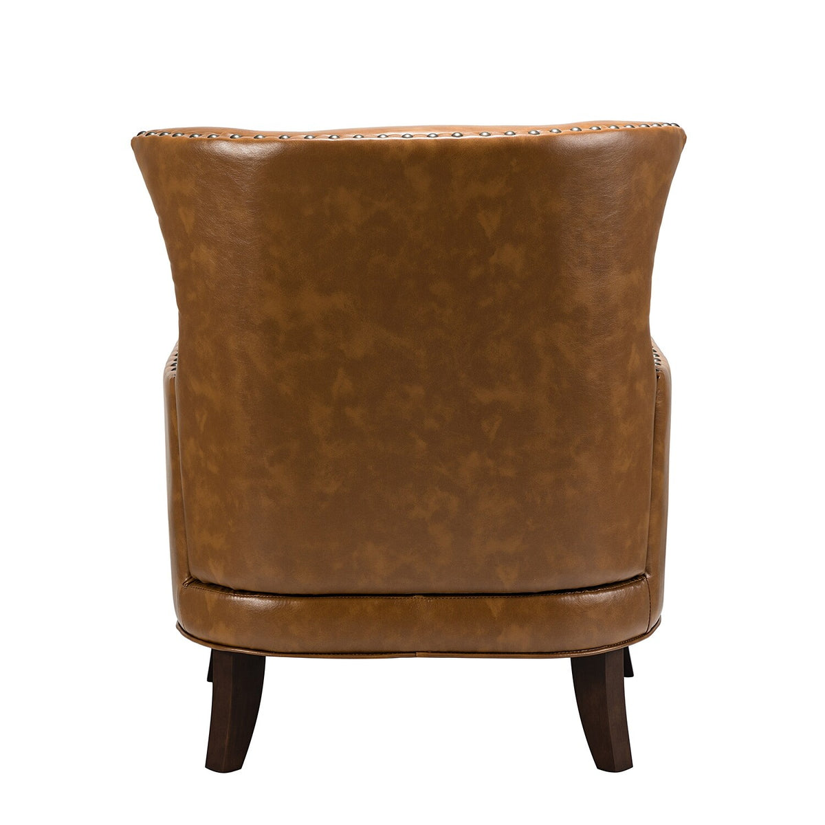 Traditional Wingback Upholstered Armchair with Nailhead Trim Set of 2 X508813