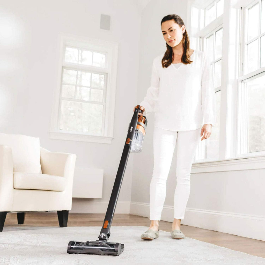 Orange Cordless Stick Vacuum Cleaner with Crevice Tool & Duster Brush M8304