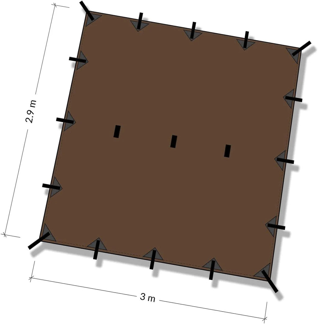 10ft x 10ft Waterproof Ripstop Nylon Tarp X6891