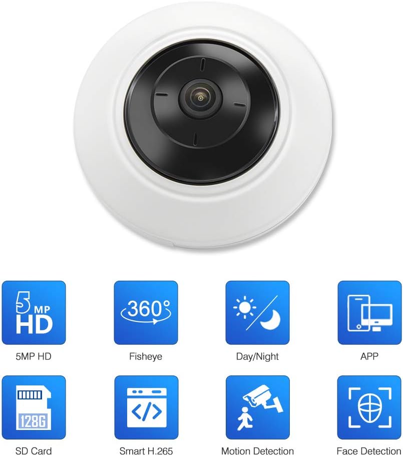 5 MP Fisheye Dome POE IP Camera M841290