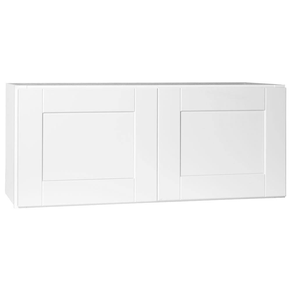 Satin White Above Refrigerator Wall Kitchen Cabinet C51469