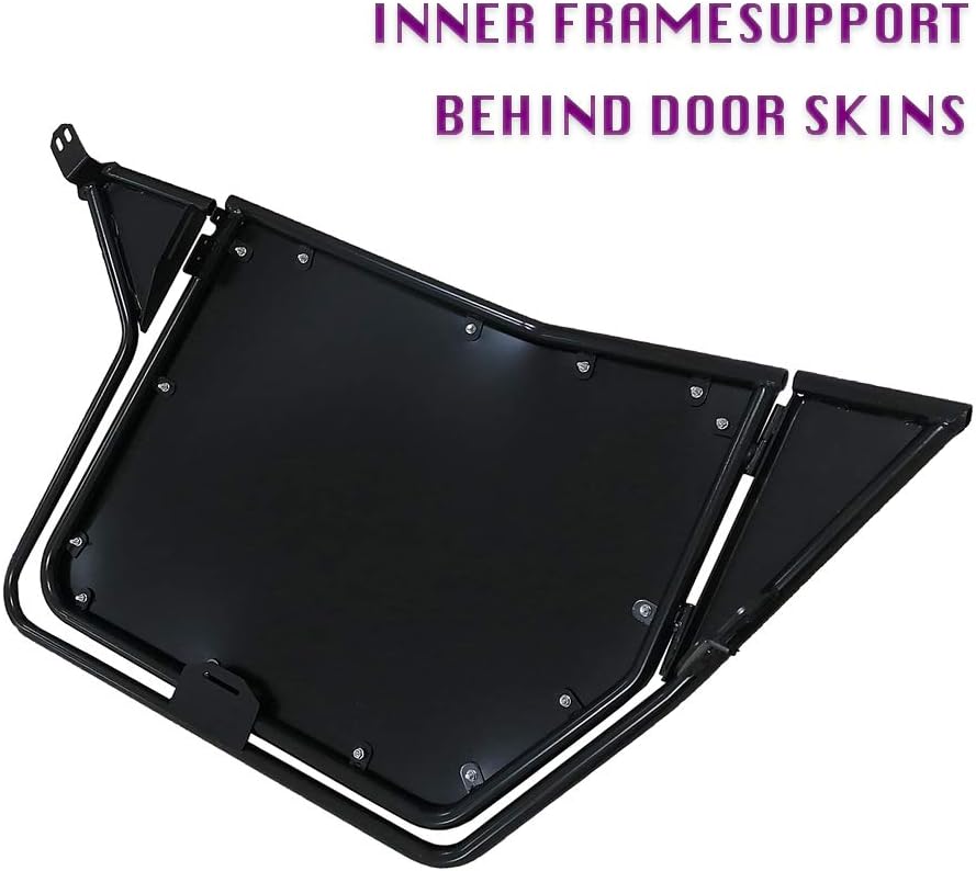 Black Metal Full Suicide Doors with Latches, Pair D737