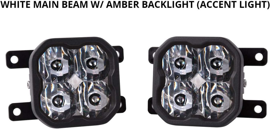 Yellow SAE/DOT LED Fog Light Kit for Ford Ranger 2019-2021 I367305
