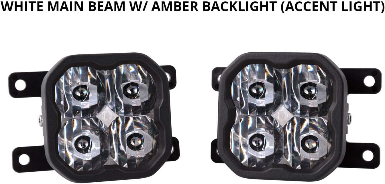 Yellow SAE/DOT LED Fog Light Kit for Ford Ranger 2019-2021 I367305
