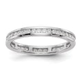 14k White Gold Lab Grown Diamond Eternity Band C882145
