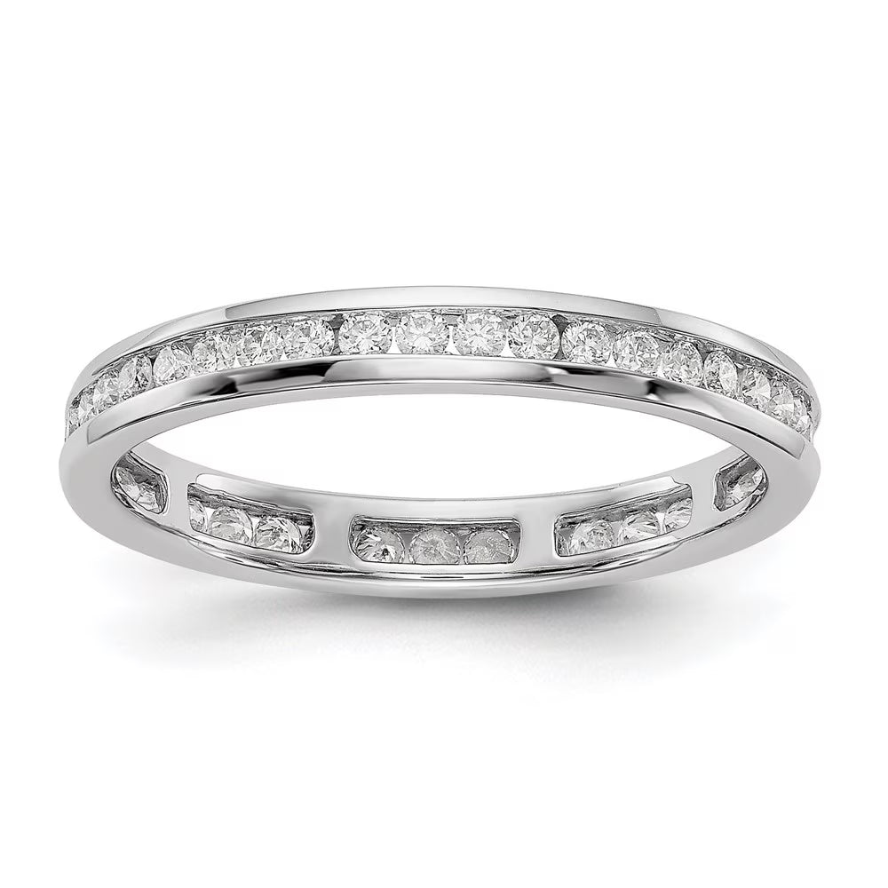 14k White Gold Lab Grown Diamond Eternity Band C882145