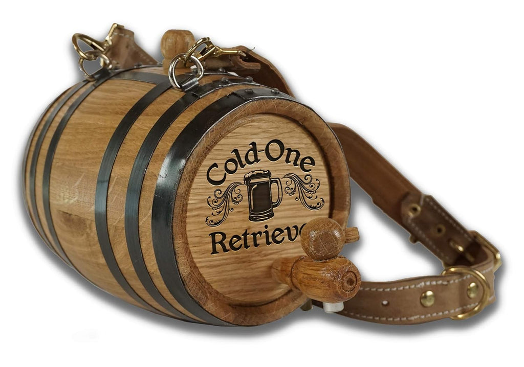 Oak Mini Keg Pet Collar Barrel Pack of 2 C6329