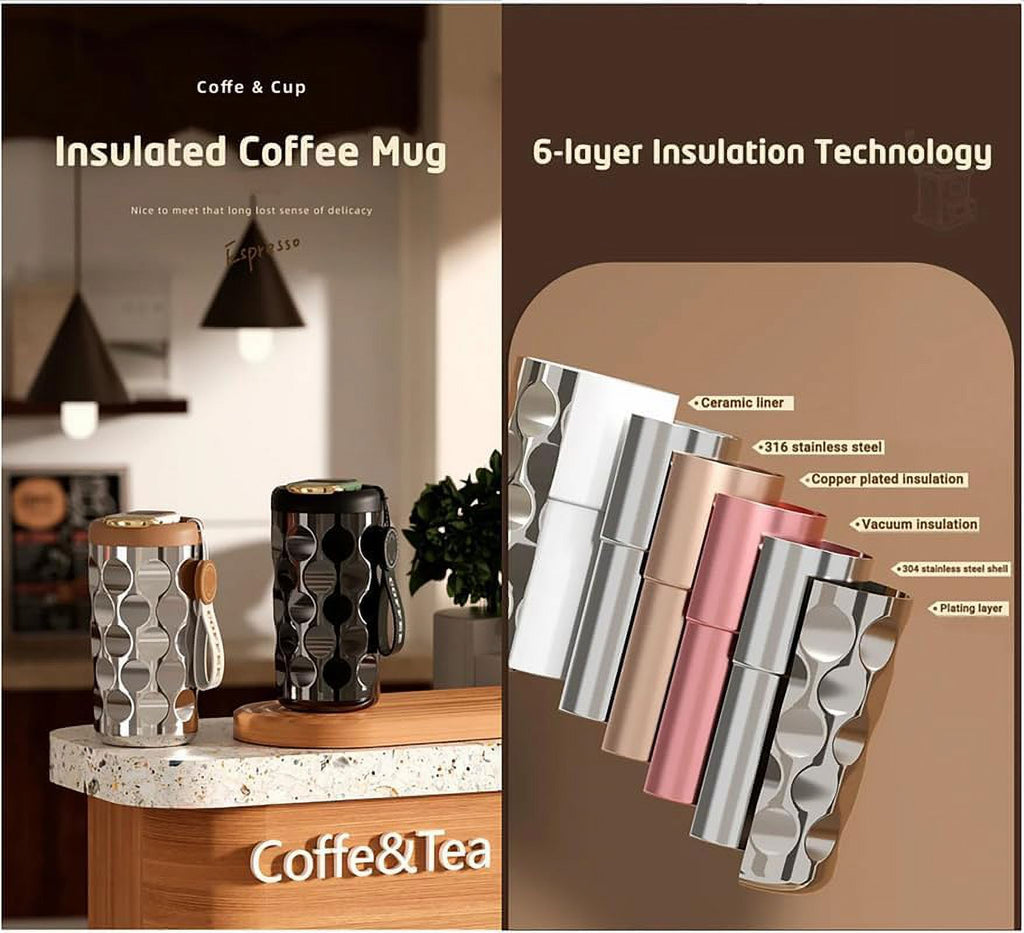410ml 316 Stainless Steel Coffee Thermos J12476