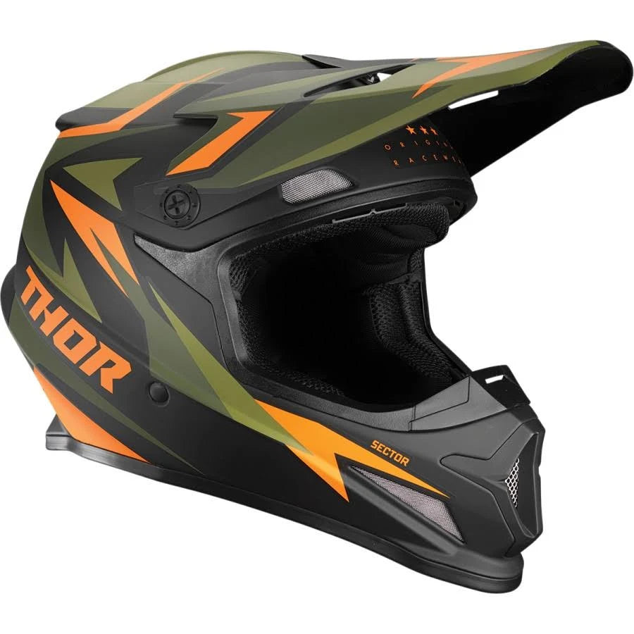 Green/Orange Offroad Helmet C644