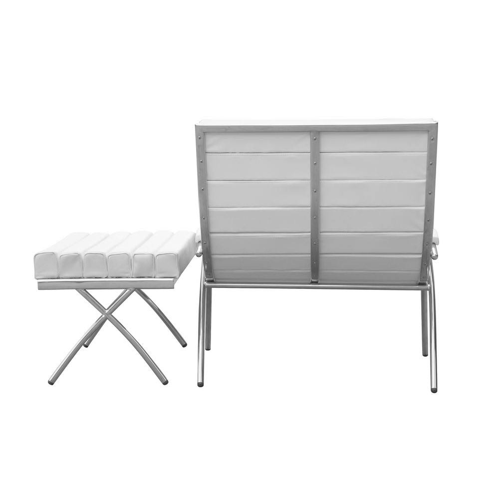 White Chair and Ottoman X327