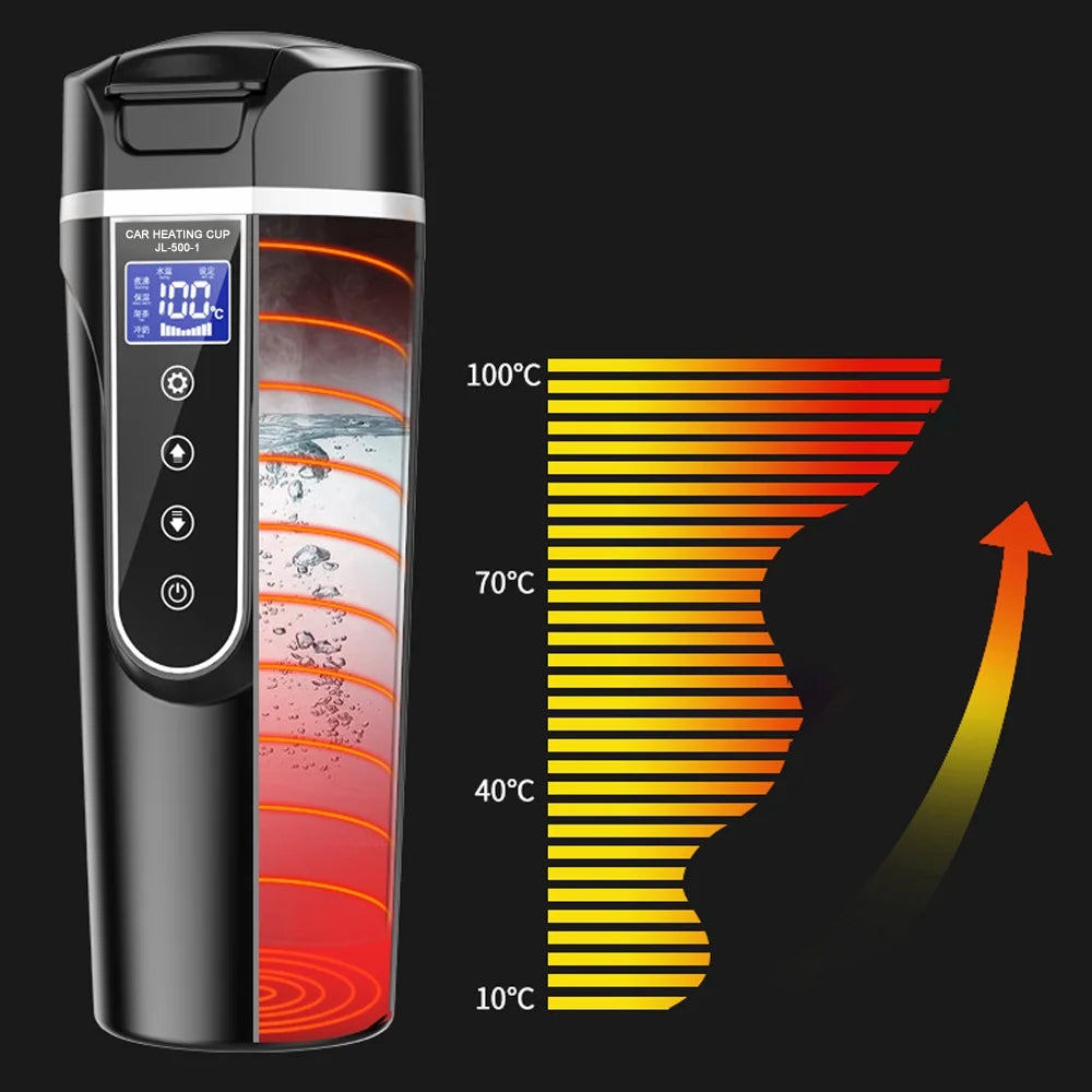 12.0V Car 24V Truck Heated Water Cup Electric Kettle J51835
