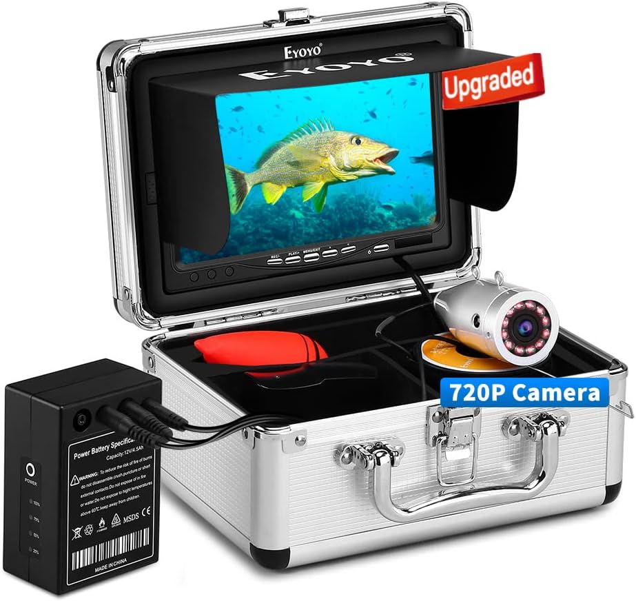 Upgraded 720P Underwater Fishing Camera with 7 inch Screen A11716