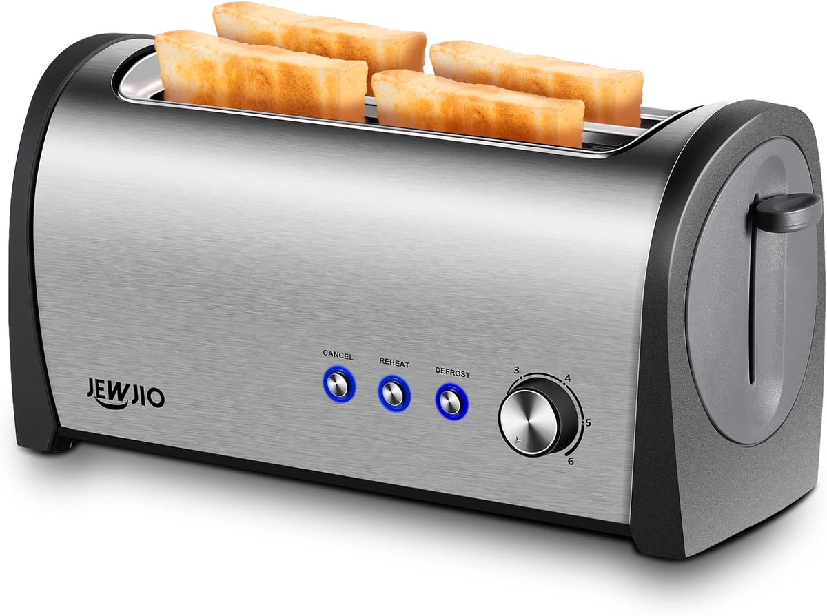 4 Slice Stainless Steel Toaster with Extra Wide Slot J546766