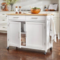 White Kitchen Cart with 2 Drawers N1361