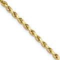10 Karat Yellow Gold 3mm Diamond-cut Rope Chain C719356