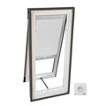 White Double Pleated Blind S4065