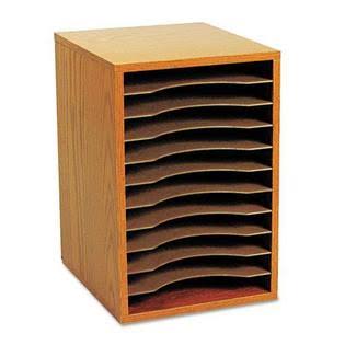 Wood Vertical Desktop Sorter, 11 Sections N643