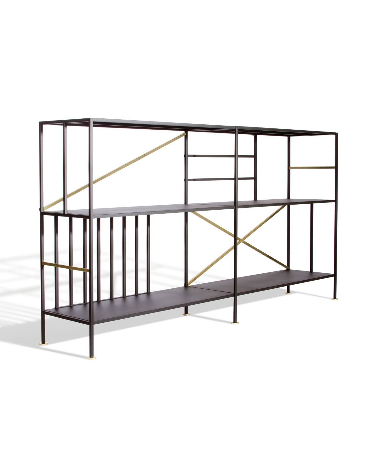 Black 2 Shelf Bookcase F865