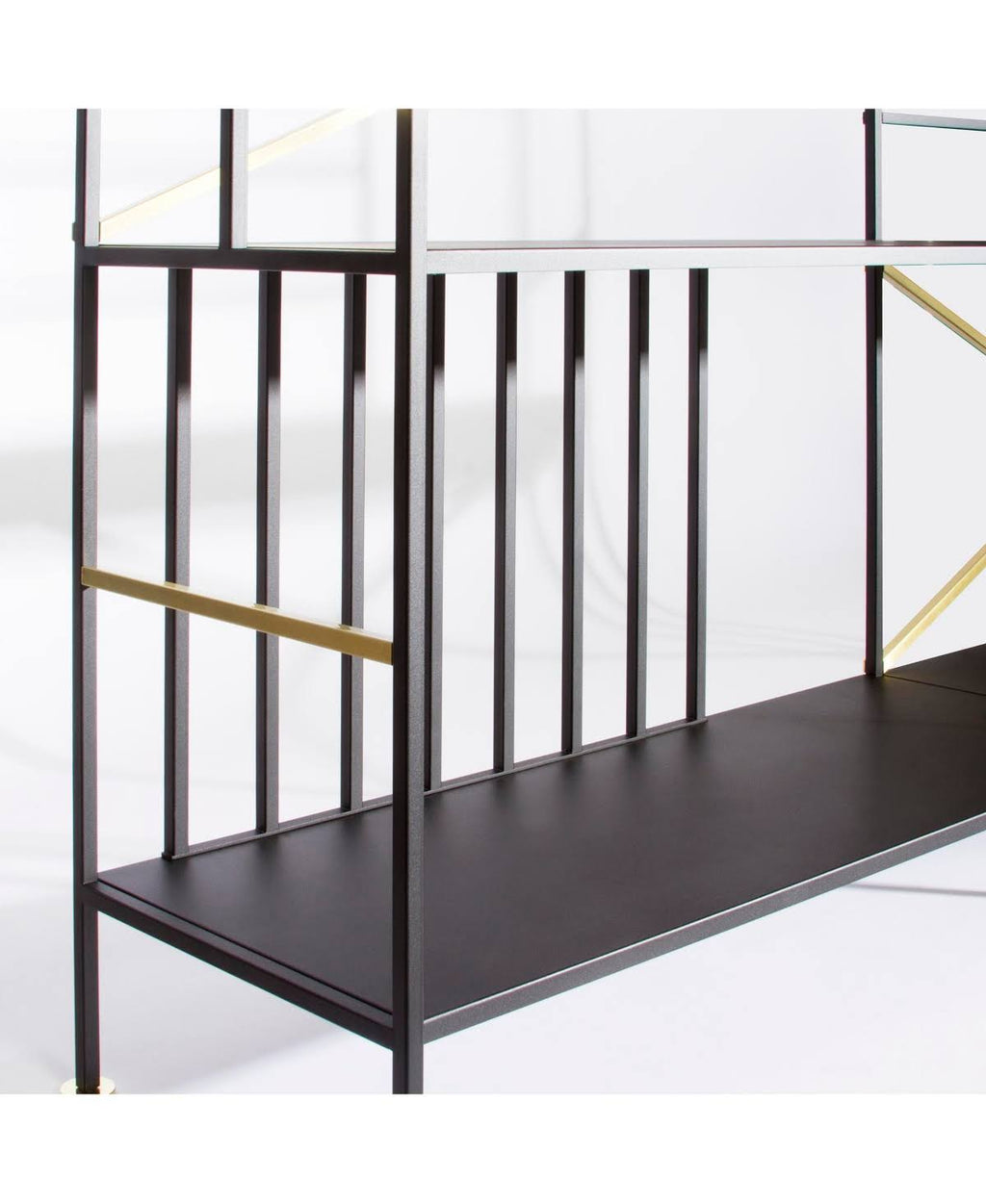 Black 2 Shelf Bookcase F865