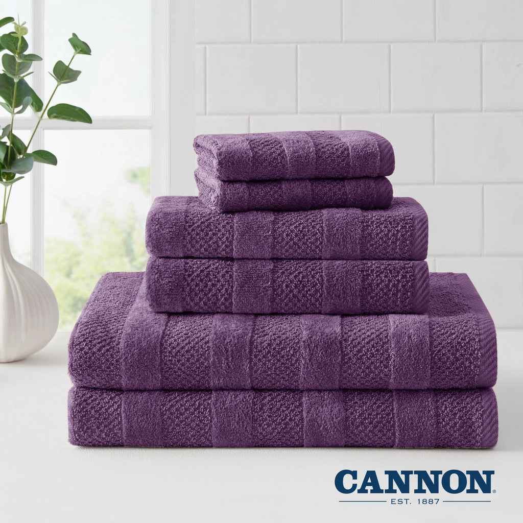 Plum Cotton 2 Pack Bath Towels A506921