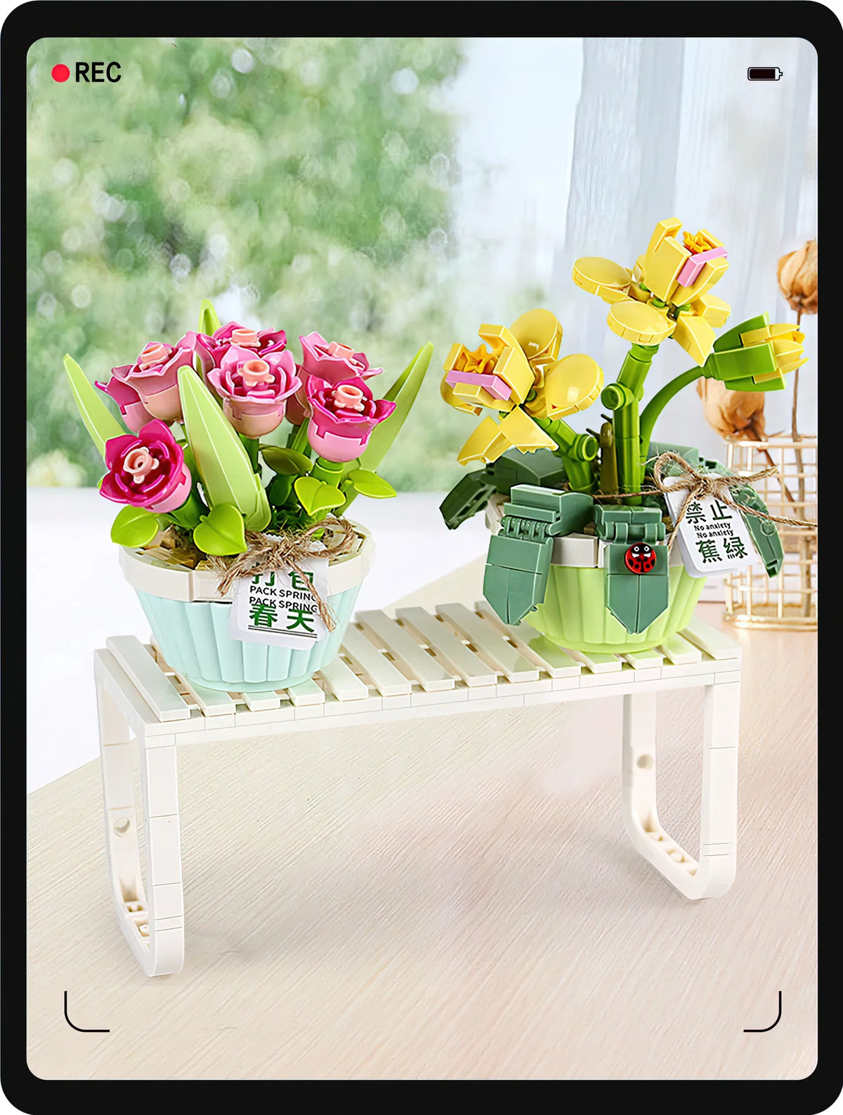 Orchid Bonsai Plant Building Block Set J630253