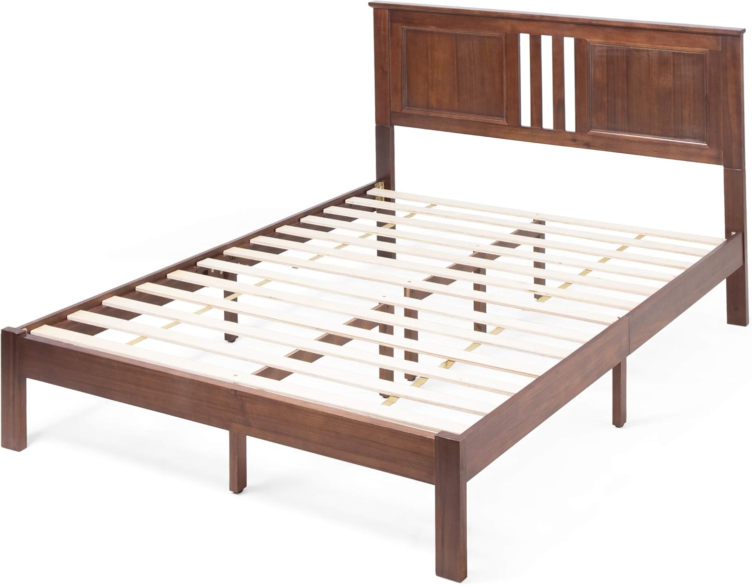 Gray Acacia Wood Queen Bed Platform M344907