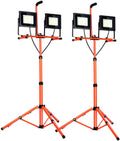 100W 10000 Lumen Dual-Head LED Work Light with Metal Telescopic Tripod Stand G35471