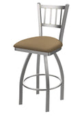 25-inch Swivel Counter Stool with Stainless Finish and Canter Sand Seat L3007