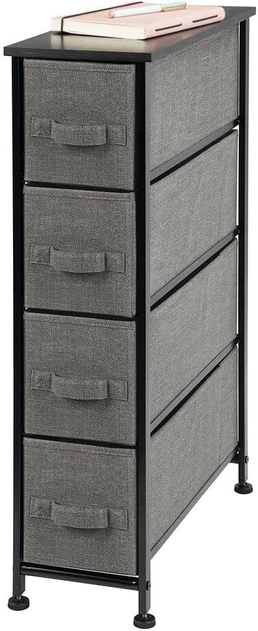 4 Drawer Tall Storage Tower Organizer Nightstand T667