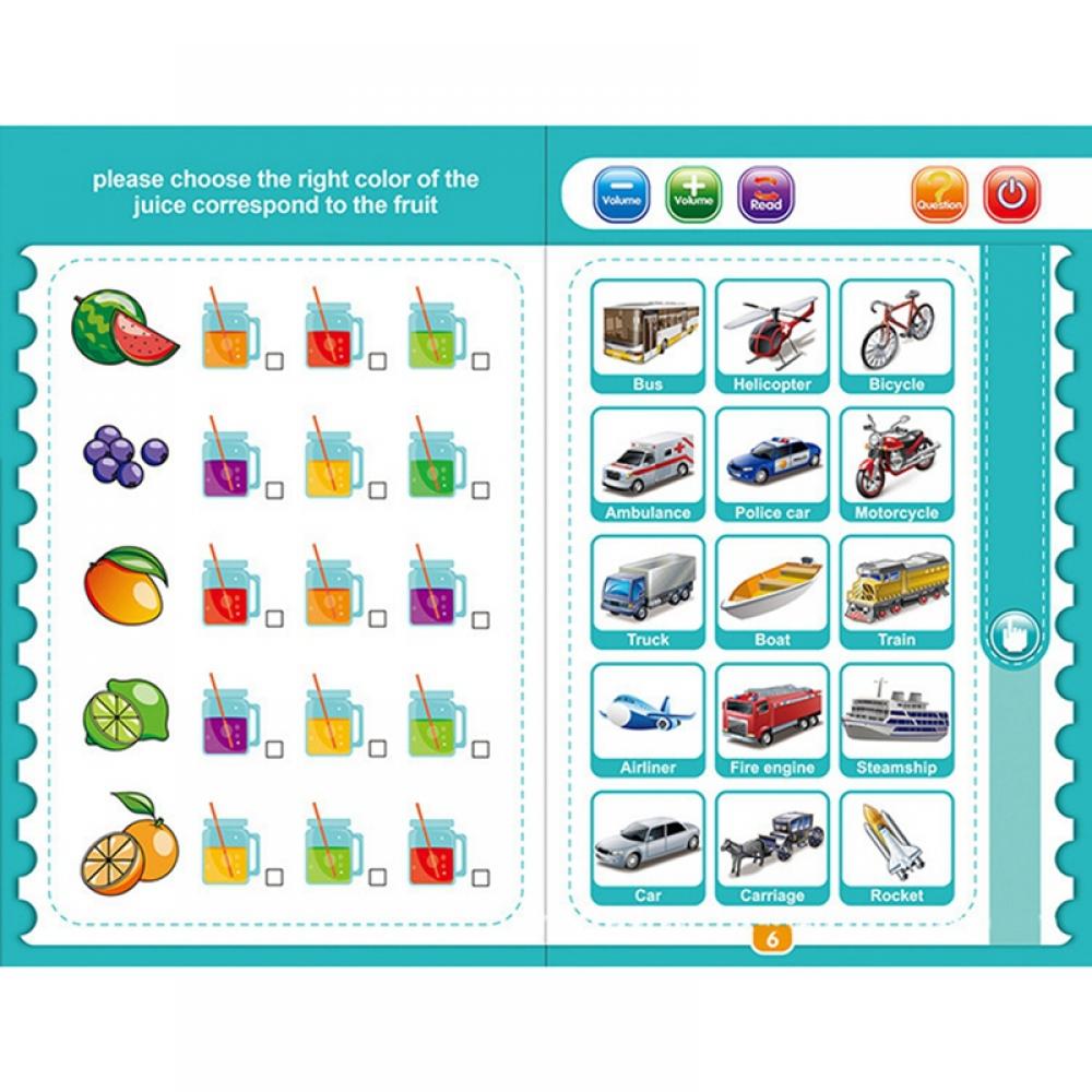 Sound Book for Children English Letters & Words Educational Toys C41791