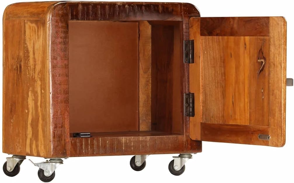 Solid Reclaimed Wood Bedside Cabinet S9292