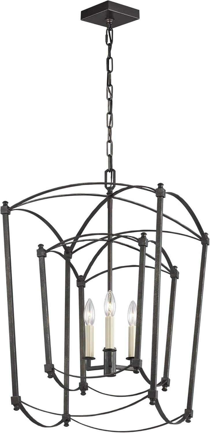 8-Light Antique Guild Candle Chandelier T3046
