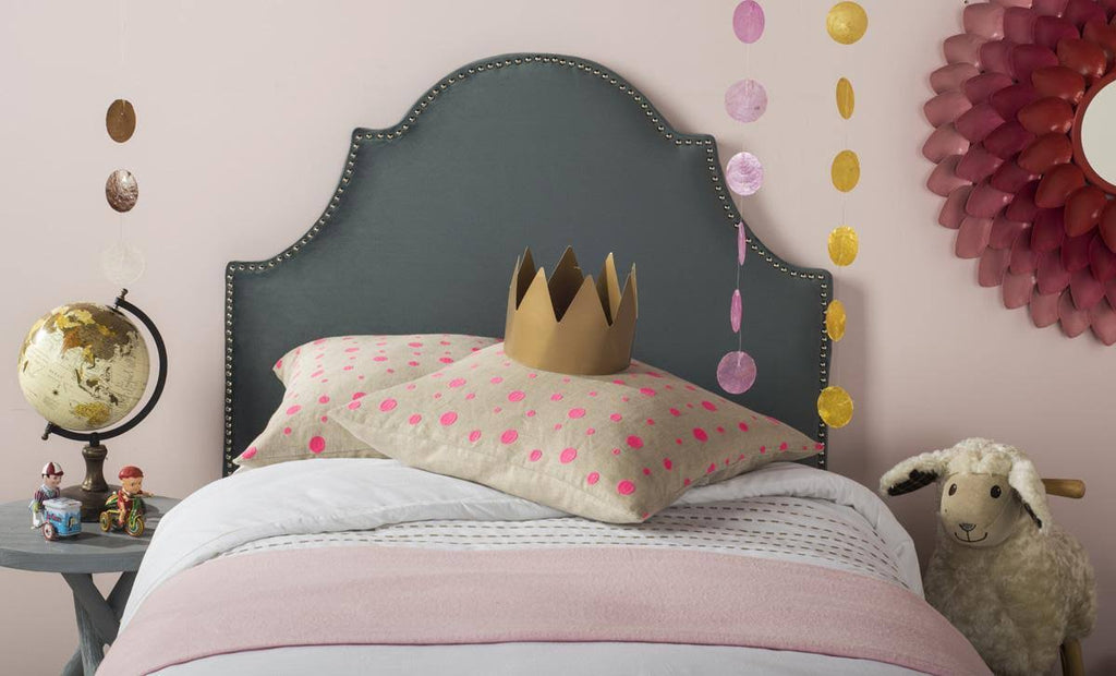 Wedgwood Blue Full Arched Headboard A211629