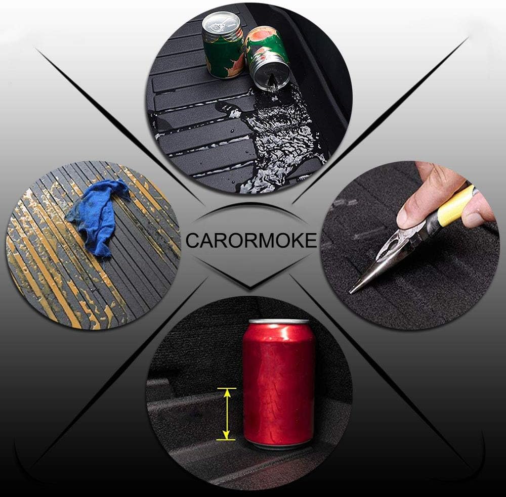 Cargo Liner Trunk Mat Cargo Tray Black Pack of 2 B128727
