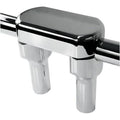 Solid Handlebar Riser Top Clamp Kits 4in Tall Chrome O487696