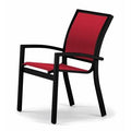 Textured Black Stacking Patio Dining Chair Z28817
