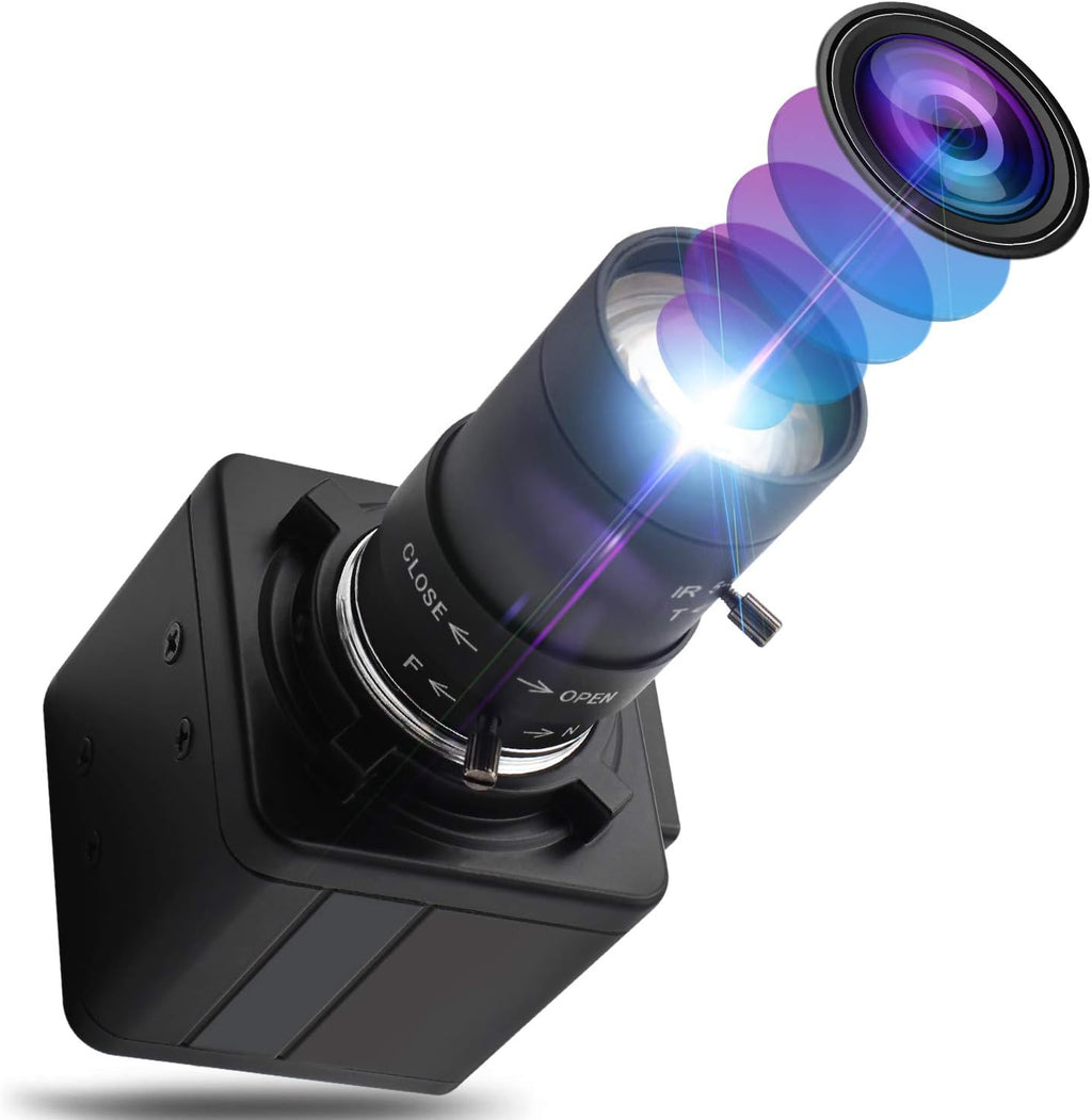2MP USB Webcam with 5-50mm Varifocal Lens, Pack of 2 M537839