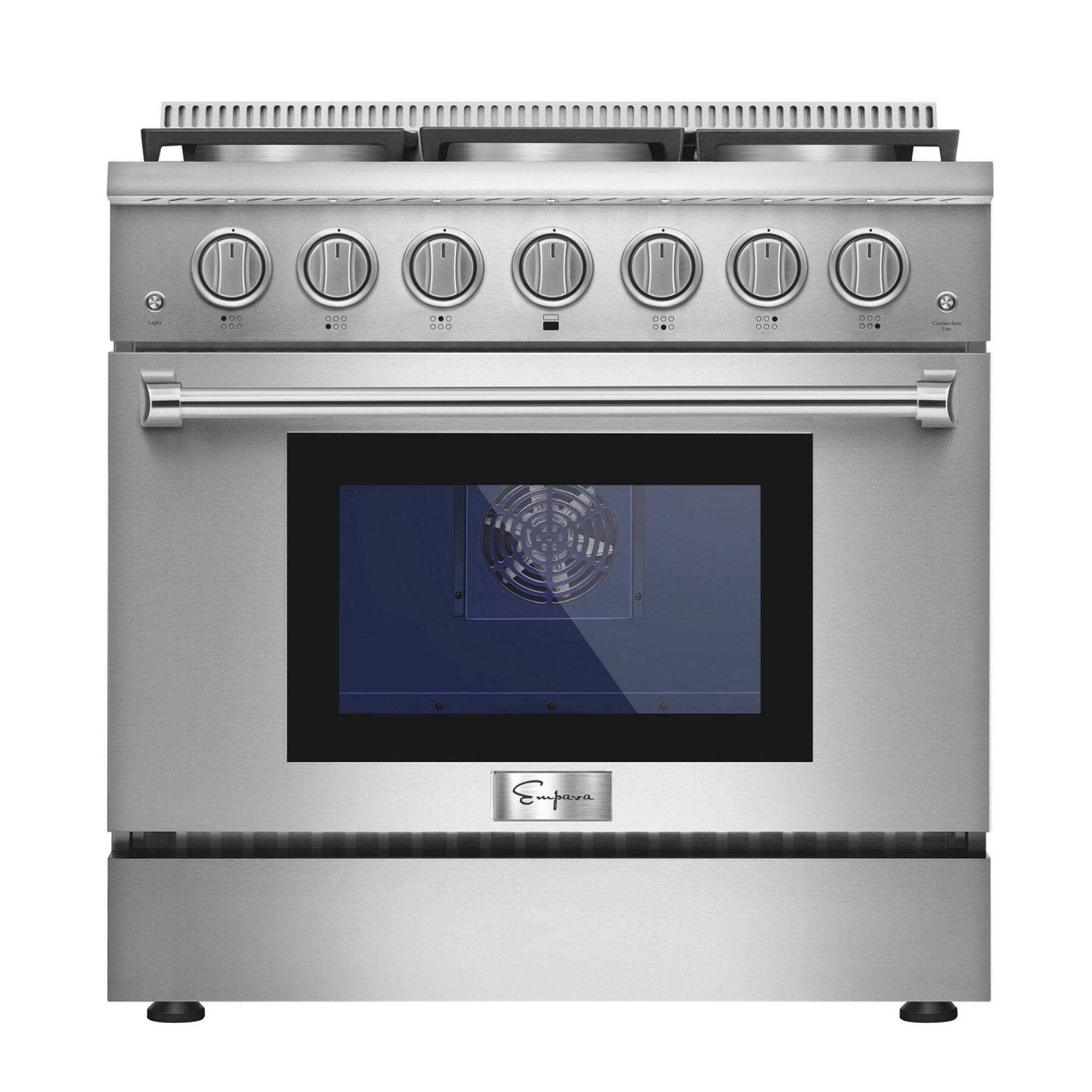36 in. Recessed Gas Stove Cooktop with 5 Sealed Burners in Stainless Steel H9207