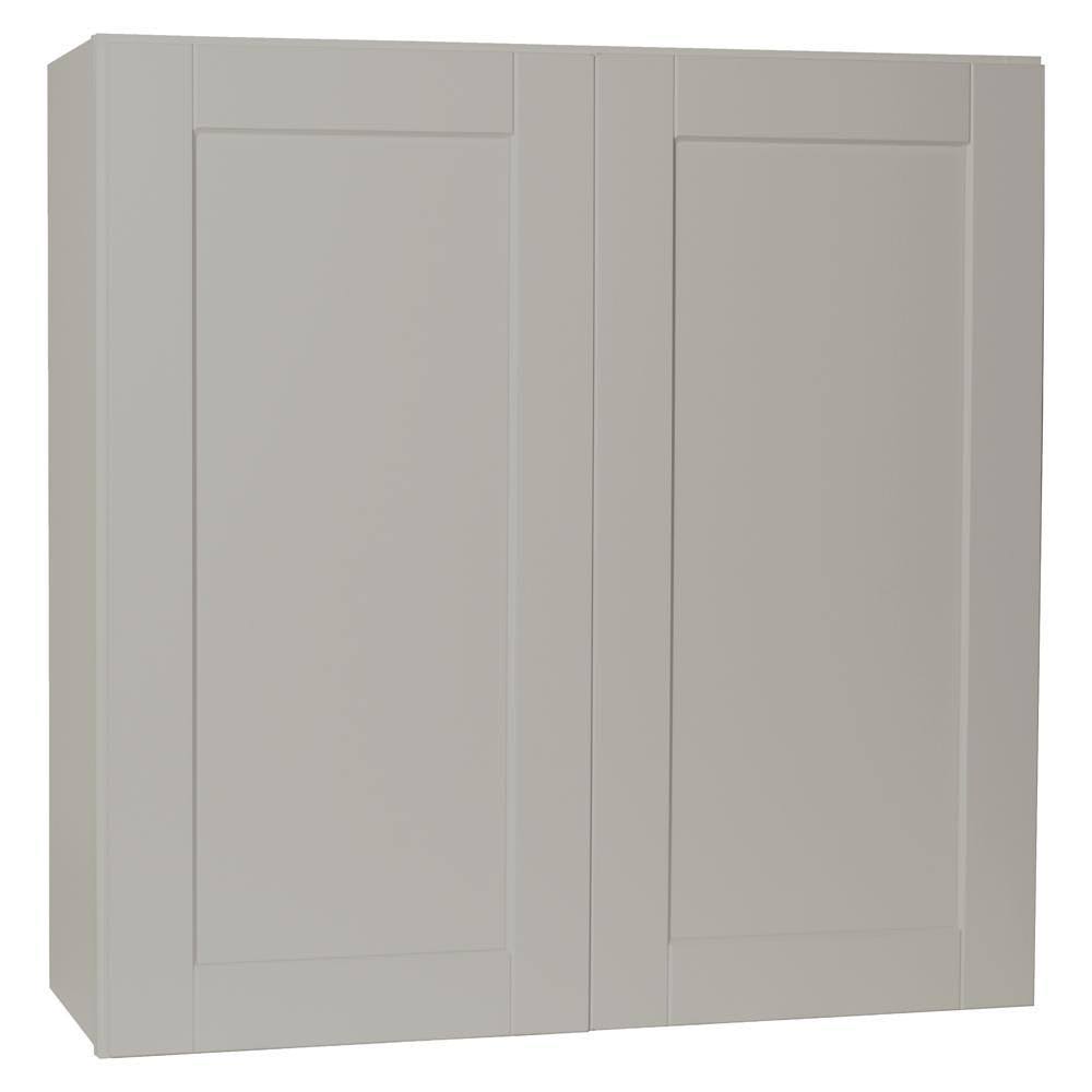 Shaker Assembled Wall Kitchen Cabinet in Dove Gray D9463