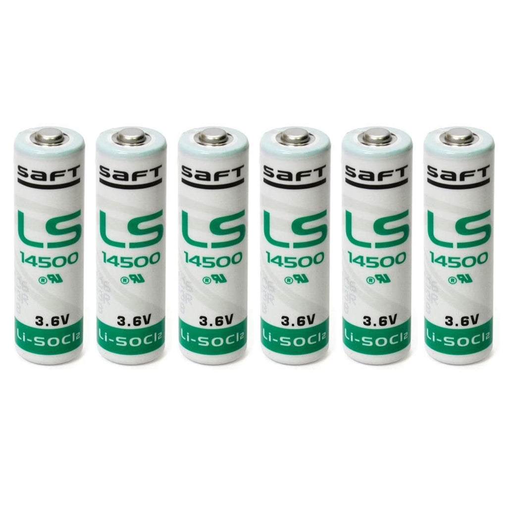 6x AA 3.6V 2600mAh Lithium Thionyl Chloride Battery T199301