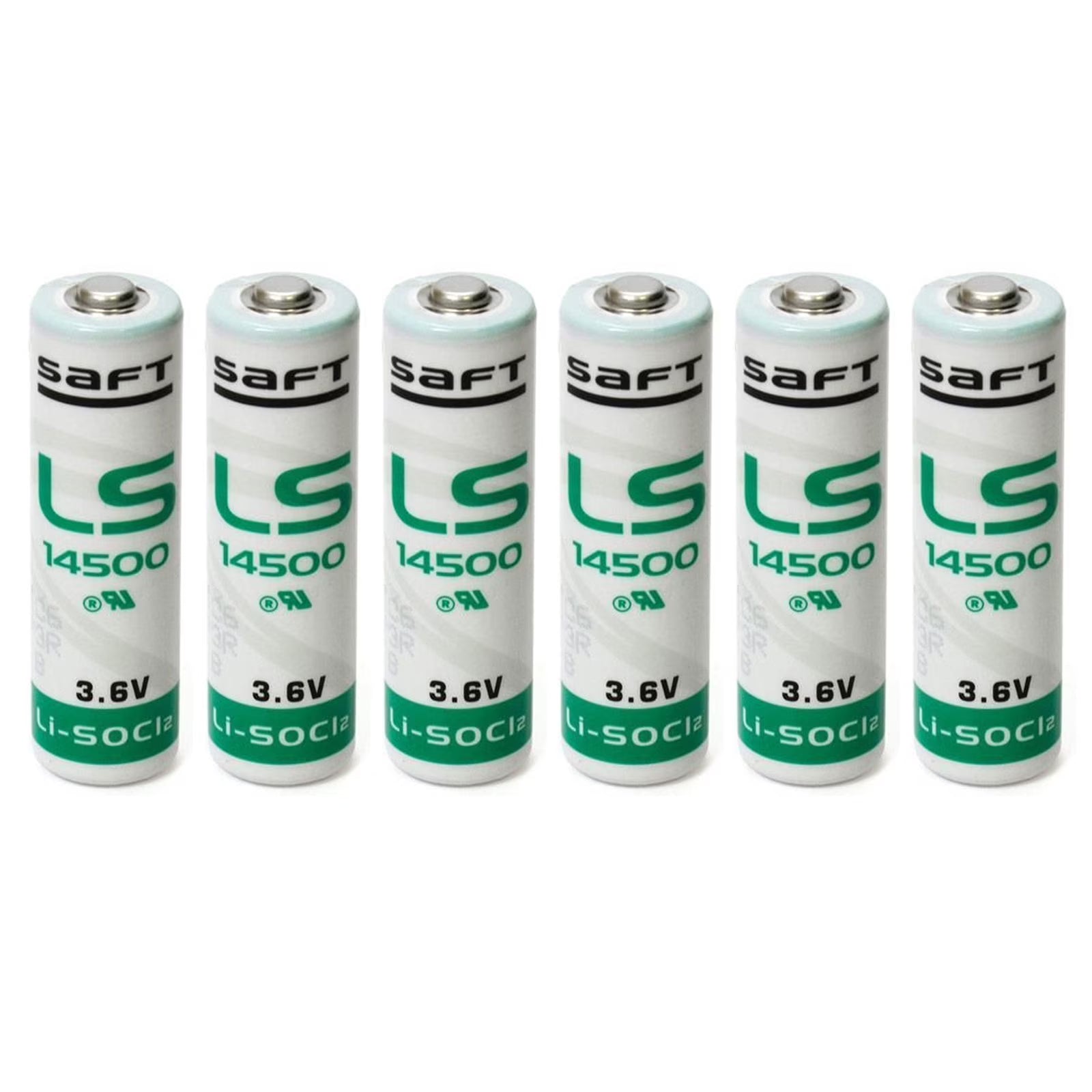 6x AA 3.6V 2600mAh Lithium Thionyl Chloride Battery T199301