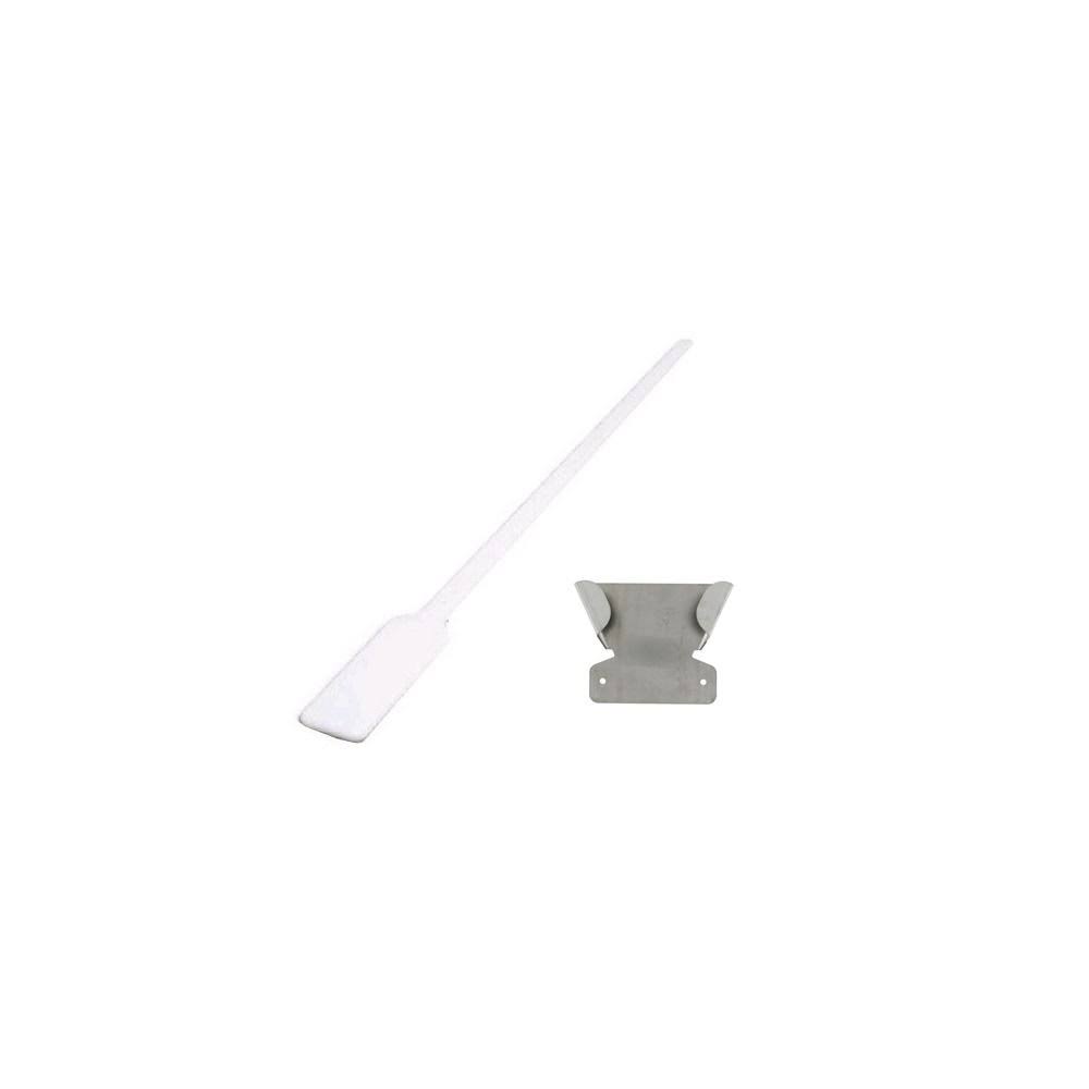 White Poly Ice Paddle and Holder Y10945