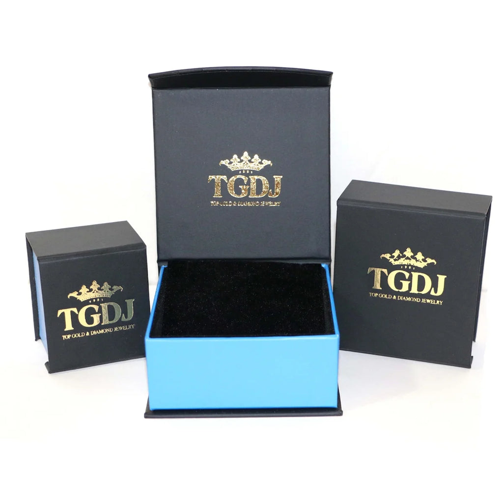 14K Tri Color Gold Cubic Zirconia Religious Crucifix Charm Pendant, 37 x 25 MM, 6.4 grams F6347